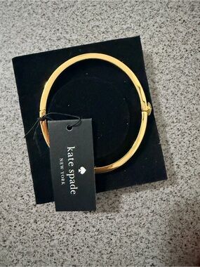 kate spade Gold Polished Hinged Bangle Bracelet